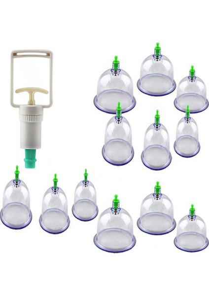 12 Li Hacamat Masaj Kupa Seti