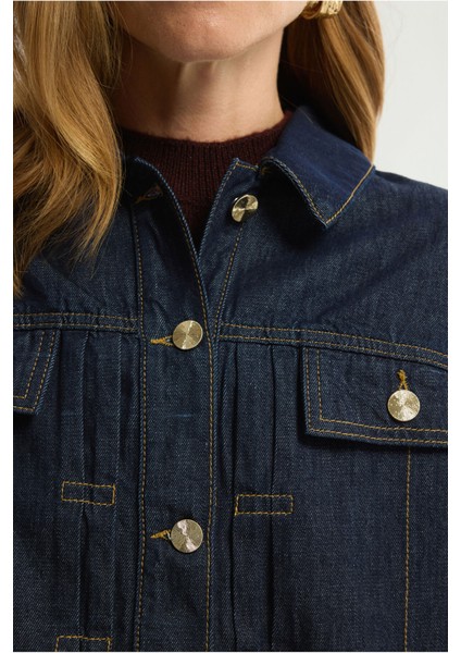 Cep Detaylı Denim Ceket Lacivert 119L9651000 fiyatları