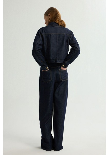 Cep Detaylı Denim Ceket Lacivert 119L9651000 indirimleri
