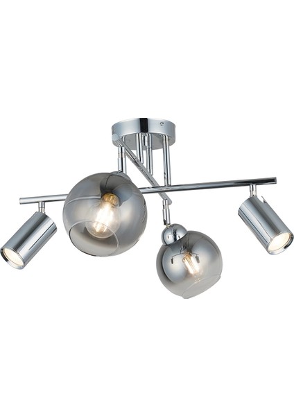 Kero 2+2 Antık Krom Plafonyer