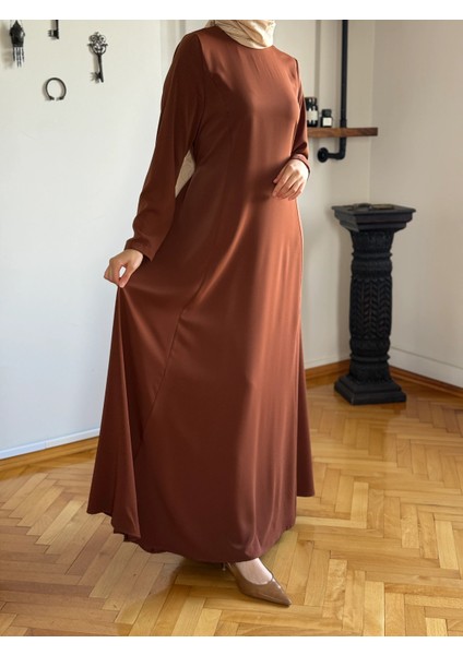 Pelerinli Bel Bağlamalı Elbise 1002