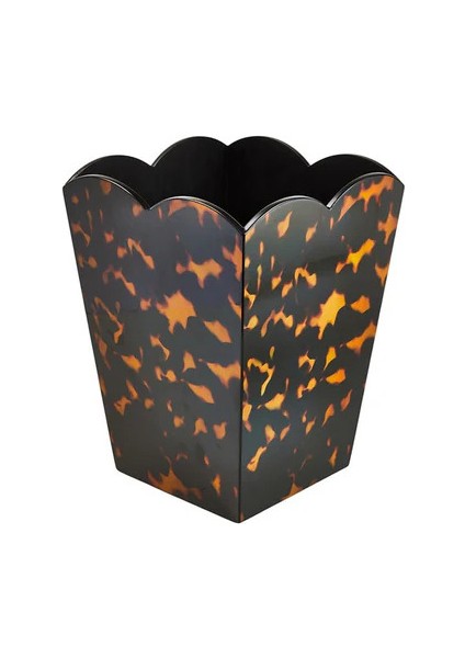 Scalloped Lacquer Bin – Tortoiseshell fiyatları