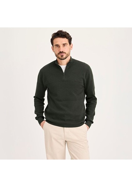 1/4 Fermuarlı Kazak