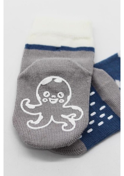 Bistyle Hayvan Figürlü Kaymaz Erkek Soket Çorap 2'li BS10119 Indigo fiyatları
