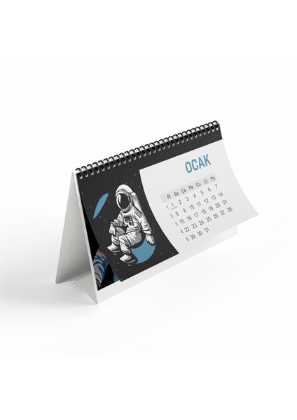 Uzay Temalı Masaüstü Takvim