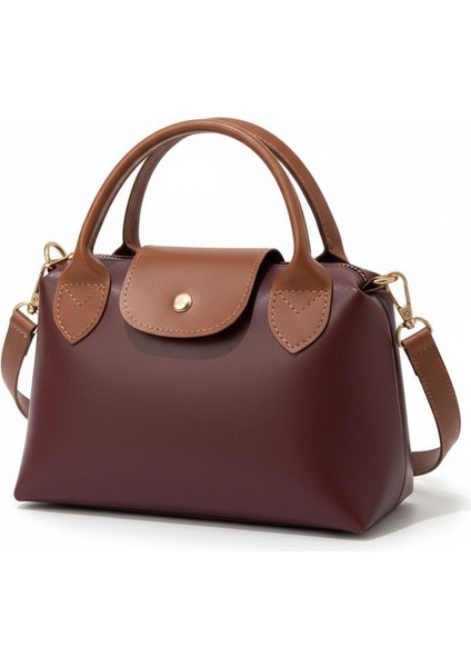 Bordo Kadın Omuz ve El Çantası