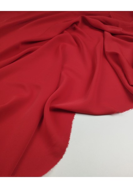 Kırmızı Renkte Krep Şifon (En 145 cm x Boy 160 Cm) modelleri