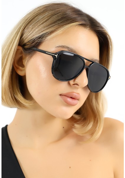 Kadın Siyah Retro UV400 Güneş Gözlüğü WP25-23 C2 indirimleri