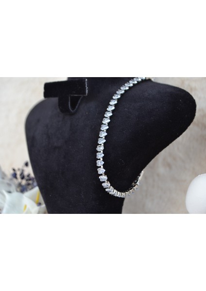 Su Yolu Silver Çelik Zarif Bileklik