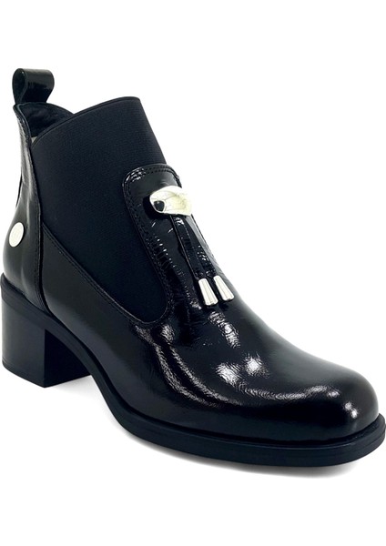 1805 25KB Kadın Günlük Bot Siyah Rugan