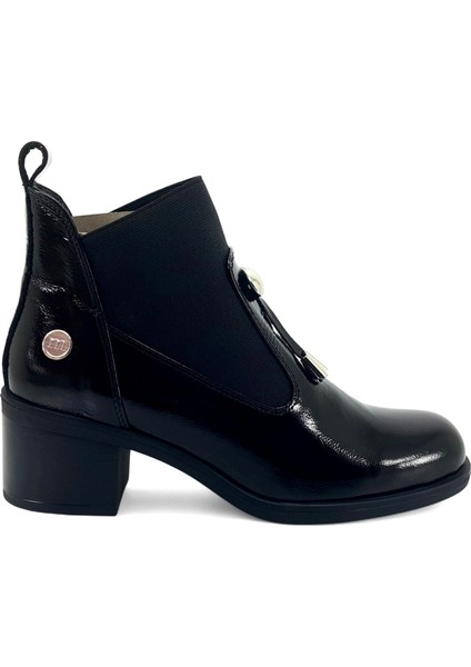1805 25KB Kadın Günlük Bot Siyah Rugan fiyatları