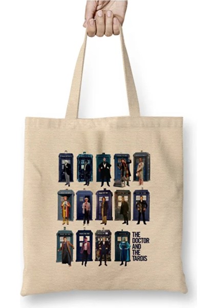 Doctor Who The Fourte Bez Çanta Uzun Saplı Alışveriş Çantası Plaj Çantası