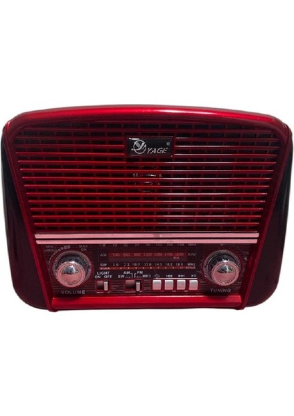 20 cm LED Lambalı 3 Bant Nostajik USB Bluetooth Radyo 4133 fiyatları