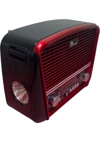 20 cm LED Lambalı 3 Bant Nostajik USB Bluetooth Radyo 4133 modelleri