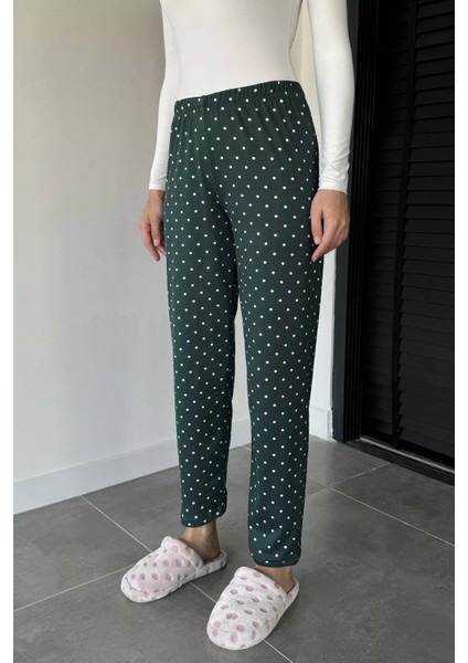 Kadın Puantiyeli Bel Lastikli Pijama Altı P-00018771