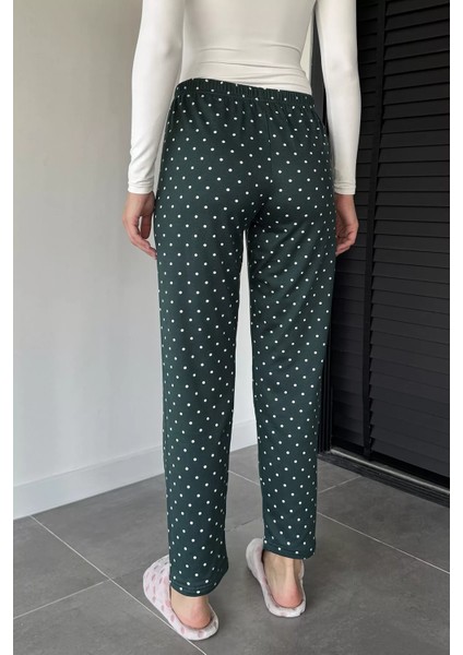 Kadın Puantiyeli Bel Lastikli Pijama Altı P-00018771 modelleri