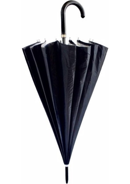 Isabella 16 Telli Otomatik Açılır Lüks Goretex Şemsiye - Siyah - Rüzgara Dayanıklı & Zarif fırsatları