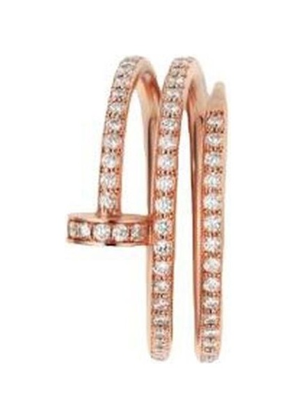 Özel Tasarım 3'lü Taşlı Model Çivi Yüzük Yüksek Kalite Üretim 925 Ayar Gümüş