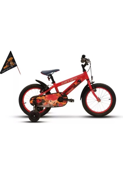 Eğitici Oyuncak Carraro 16 Jant Alüminyum Çocuk Bisikleti Kırmızı-Gri-Siyah