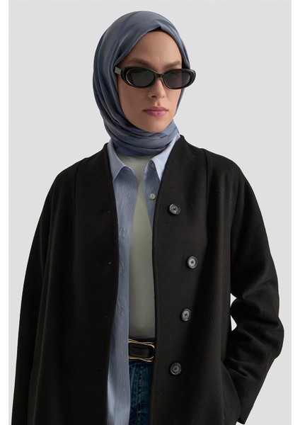 Kaşe Manto 25K8603 Siyah modelleri