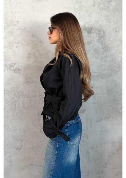 Kadın Kısa Kuşaklı Trençkot 5970 modelleri