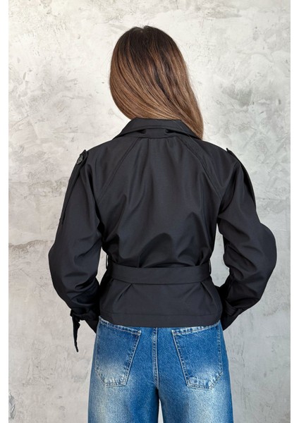 Kadın Kısa Kuşaklı Trençkot 5970 fırsatları