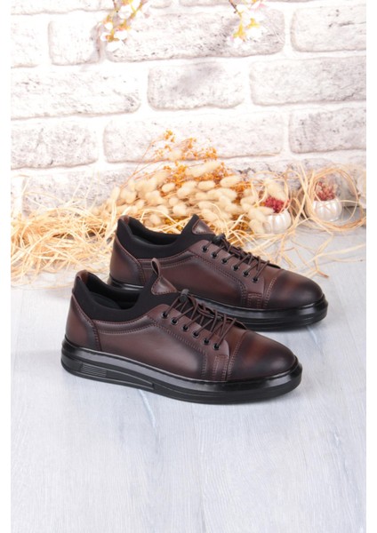 1196 Etap Lastik Bağcıklı Rahat Hafif Dikişli Taban Erkek Ayakkabı