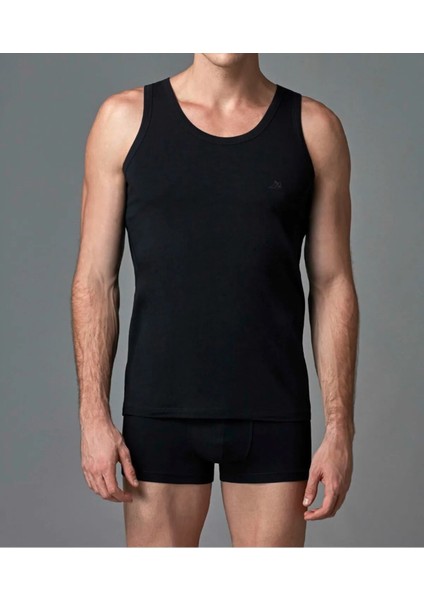 Erkek Giyim 2'li Siyah & Beyaz Modal Regular Atlet Seti L1.ER.O04.S016