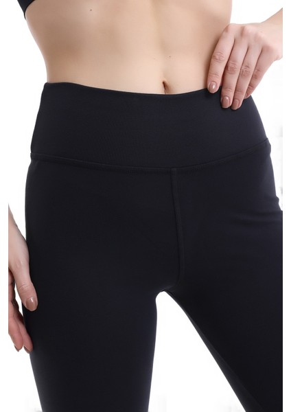 Kadın Yüksek Bel Mondo Soft Dokulu Tayt Karyoka Dikiş Özellikli