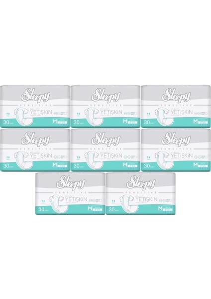 Yetişkin Hasta Bezi Bel Bantlı M - Orta - Medium 240 Adet (8pk*30)