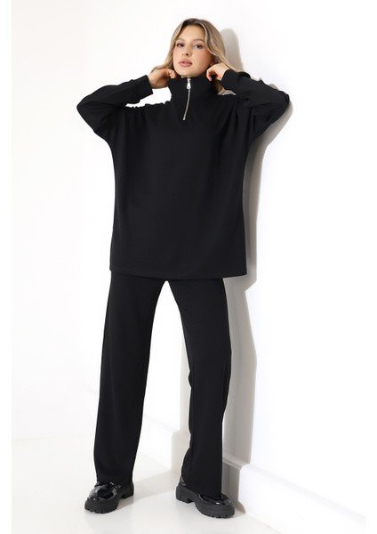 Oyşo Modal Dik Yaka Alt Üst Takım modelleri