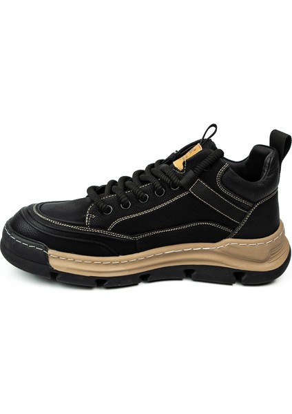 22135 Siyah Deri Erkek Bot modelleri