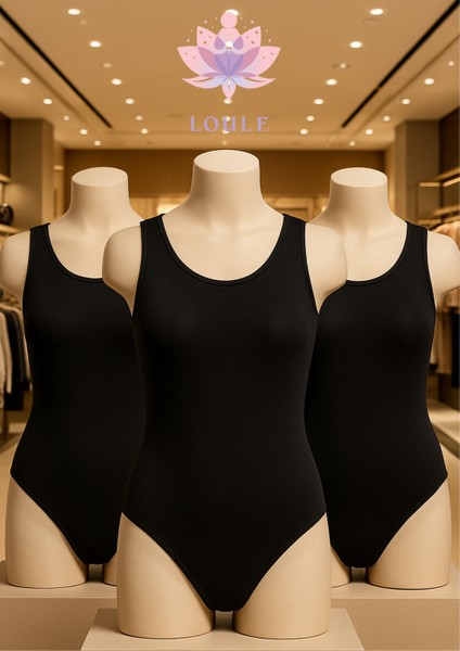 Kadın Giyim Pamuklu & Likralı 3 Adet Geniş Askı Çıtçıtlı Body LL.IL.250.011