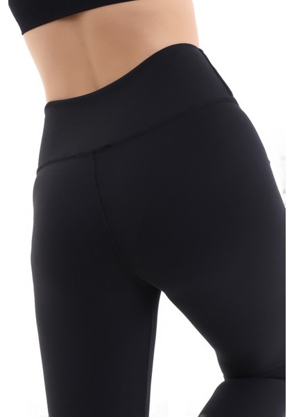 Kadın Yüksek Bel Mondo Soft Dokulu Tayt Karyoka Dikiş Özellikli