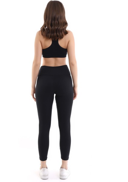 Kadın Yüksek Bel Mondo Soft Dokulu Tayt Karyoka Dikiş Özellikli