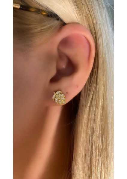 Mini Yaprak Küpe 925 Ayar Gümüş Tek Adet fiyatları