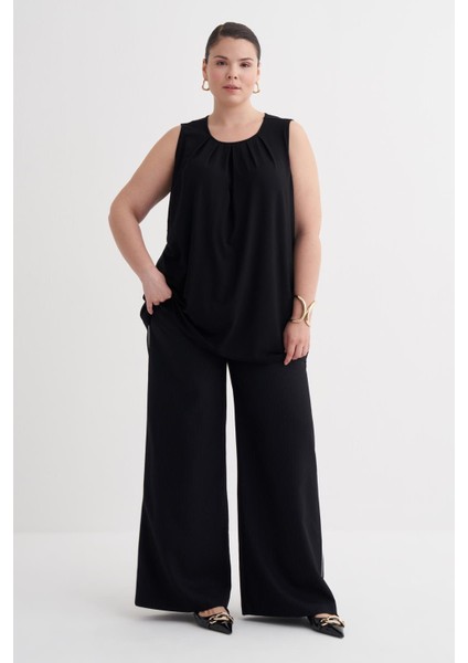 Pile Detaylı Örme Bluz fiyatları