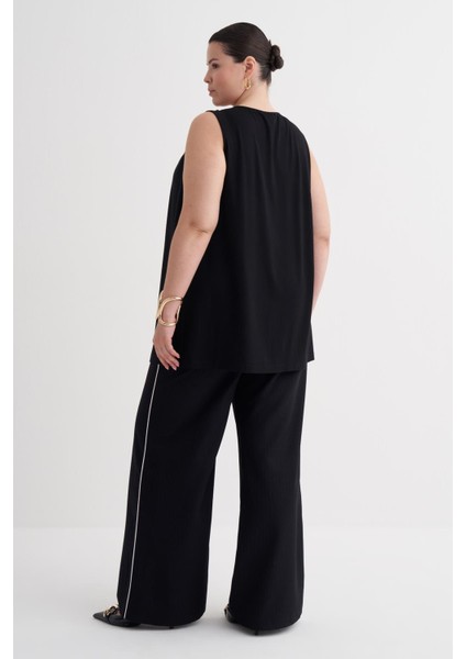 Pile Detaylı Örme Bluz indirimleri