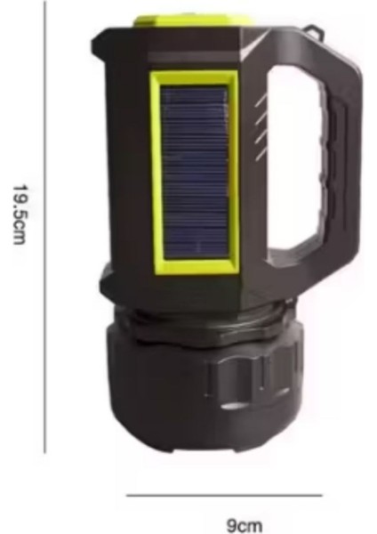 ® Şarjlı LED El Feneri 10W Taşınabilir Acil Durum Lambası USB Şarjlı & Yan Cob Işıklı modelleri