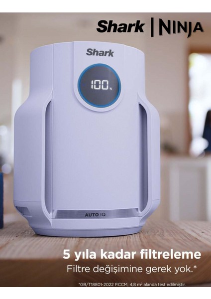 alerjisi Olan Evler, Aileler ve Evcil Hayvanlar Için Ideal Neverchange5 Compact Pro Hava Temizleyici - Lila+ 5 Yıl Uzun Ömürlü Filitre