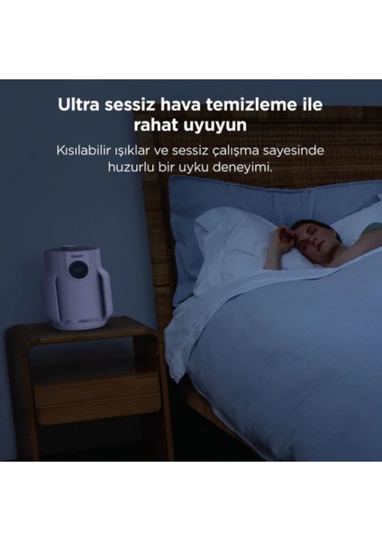 alerjisi Olan Evler, Aileler ve Evcil Hayvanlar Için Ideal Neverchange5 Compact Pro Hava Temizleyici - Lila+ 5 Yıl Uzun Ömürlü Filitre