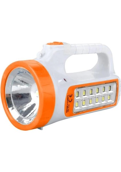 GD-410 Solar Şarjlı 3 Watt 12 LED El Feneri Işıldak