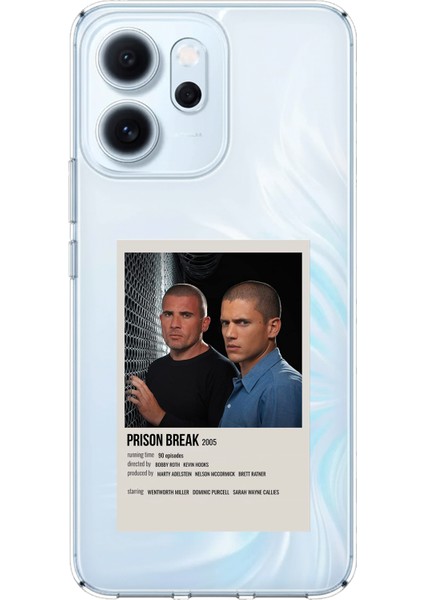 Oppo Reno 14F Uyumlu Prison Break Tasarımlı Baskılı Silikon Kılıf