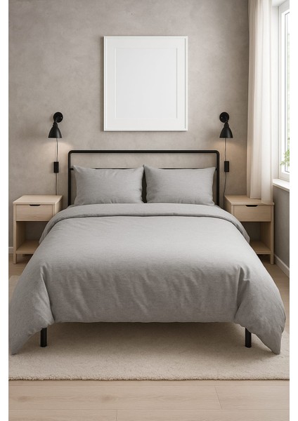 Battal Boy Lastikli Çarşaflı Nevresim Takımı