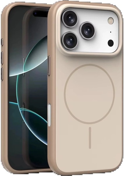 CPT05 Apple iPhone 17 Pro Neva Magsafe Kapak - Gold