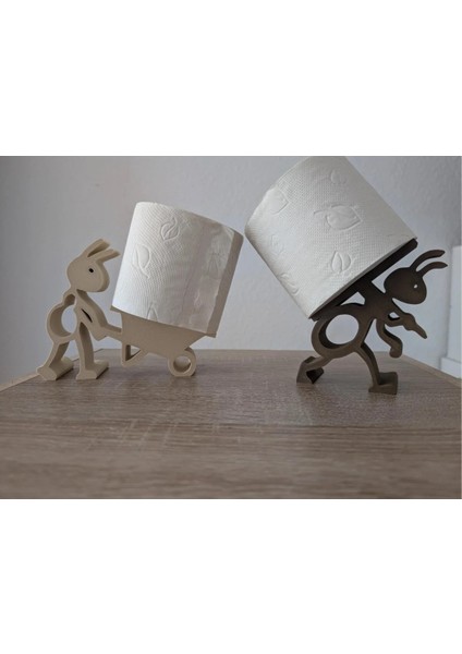 Karınca Tasarımlı Tuvalet Kağıdı Tutucu – Dekoratif Banyo Aksesuarı