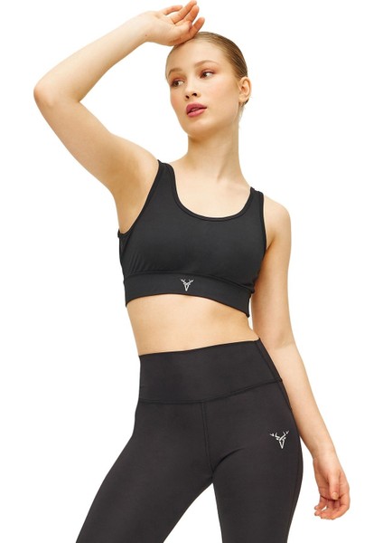 Askılı Sporcu Sütyeni Sırt Tül Detaylı Toparlayıcı Crop Bra fiyatları