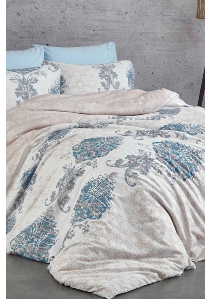 Çift Kişilik Nevresim Takımı Pamuklu Mavi Asalet modelleri