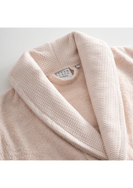 Lara Kadın Bornoz %100 Pamuk Jakarlı Açık Somon fiyatları