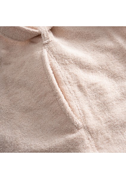 Lara Kadın Bornoz %100 Pamuk Jakarlı Açık Somon indirimleri